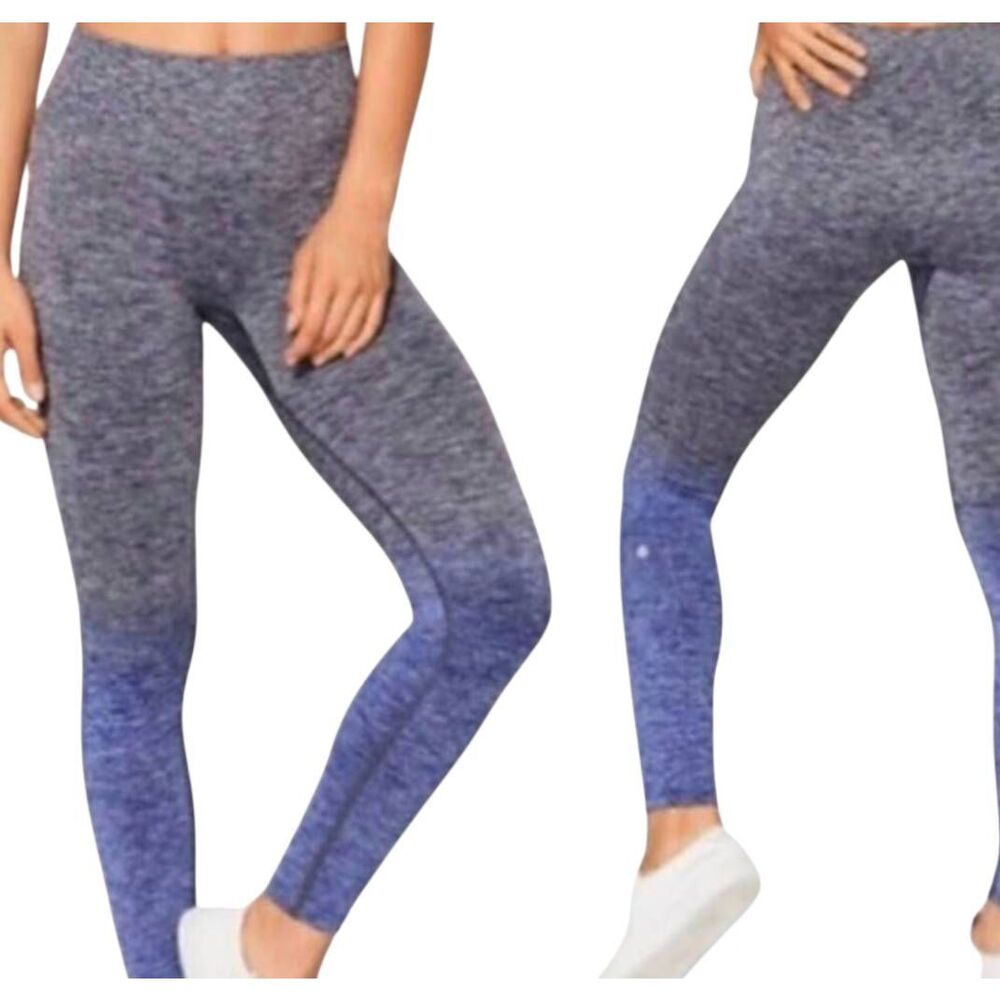 LULULEMON ATHLETICA Balance & Resist 7/8 Tight In Midnight Navy/White/Psychic Om